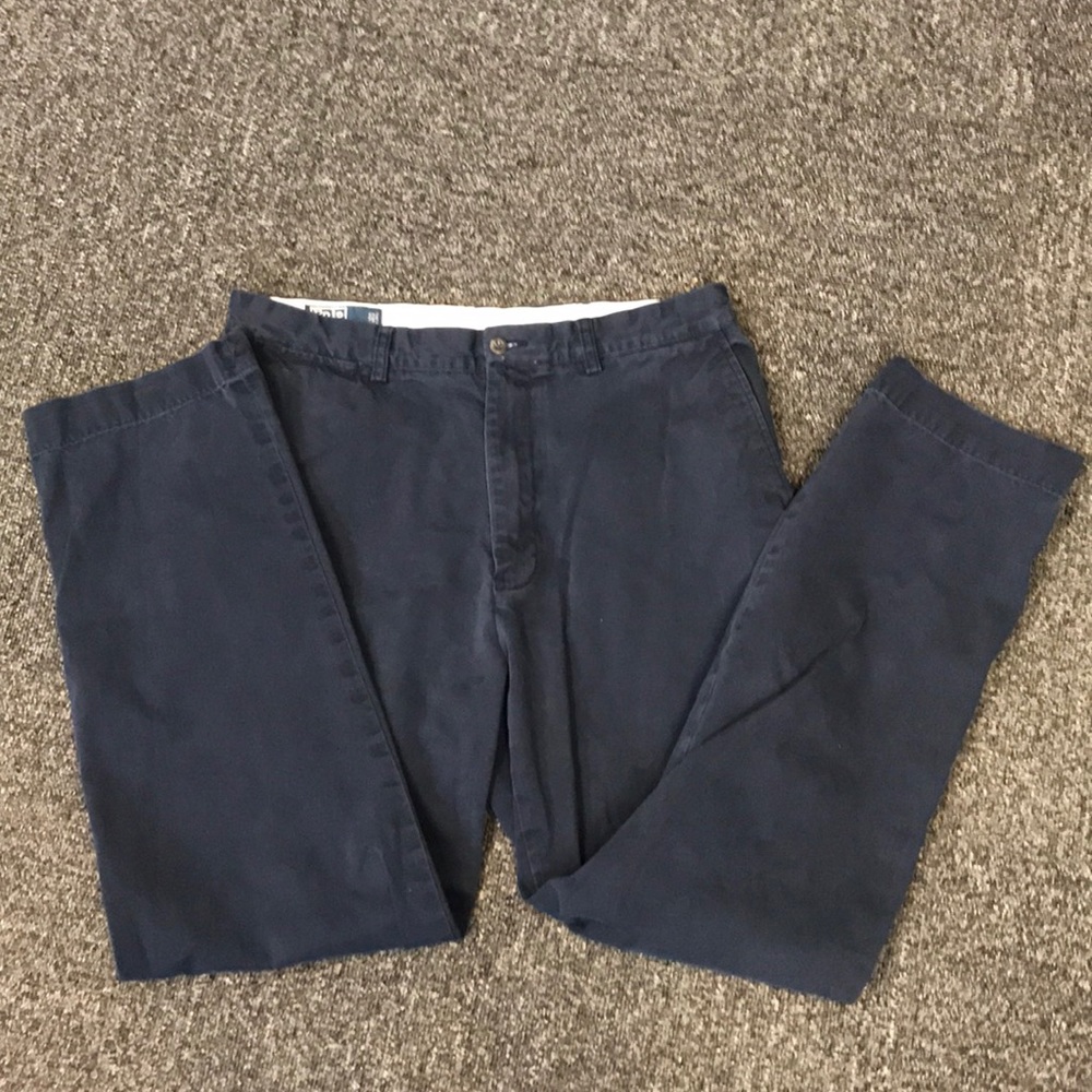 Navy Blue Polo Chino Pants 35x32